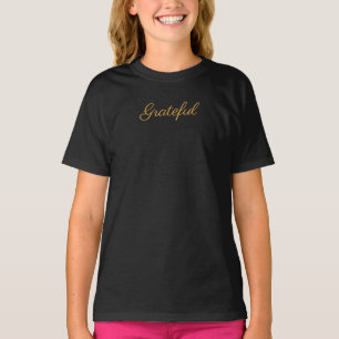 Grateful Eenvoudig Minimalistisch Kinder T-shirt