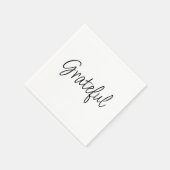 Grateful eenvoudige handgeschreven manuscriptThank Servet (Hoek)