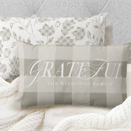 Grateful Familie County Stijl Sage Plaid Herfst Le Kussen