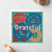 Grateful Flat Note-Kaart Notitiekaartje (Voorkant / Achterkant in situ)