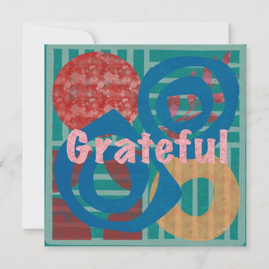Grateful Flat Note-Kaart Notitiekaartje (Voorkant)