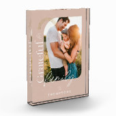 Grateful for Family Modern Geometric Arch 1 Photo Fotoblokken (Links)