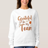Grateful for My Team Thanksgiving Trui (Voorkant)