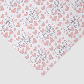 Grateful for you Heart Tissue Paper Tissuepapier (Detail)