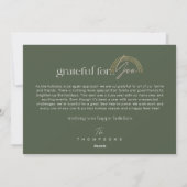 Grateful for you Modern Geometric Arch One Photo Feestdagenkaart (Achterkant)