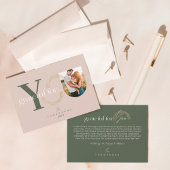 Grateful for you Modern Geometric Arch One Photo Feestdagenkaart