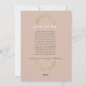 Grateful for you Modern Geometric Arch Two Photos Feestdagenkaart (Achterkant)