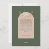 Grateful for you Modern Geometric Arch Two Photos Feestdagenkaart (Achterkant)