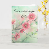 Grateful for you Mom Kaart (Gele Bloem)