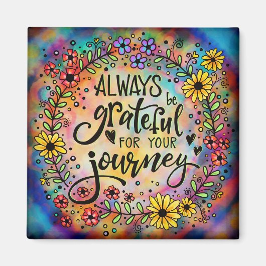 Grateful for Your Journey Magneet (Voorkant)