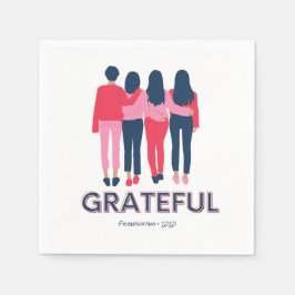 Grateful Friendsgiving Girly Thanksgiving Servet