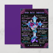 Grateful God verkoos je om me te bevallen. Bedankkaart (Voorkant / Achterkant)