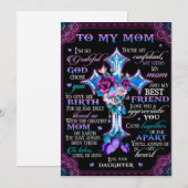 Grateful God verkoos je om me te bevallen. Feestdagenkaart (Voorkant / Achterkant)