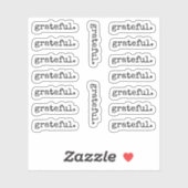 Grateful Gratitude Thanksgiving Sticker (Vel)