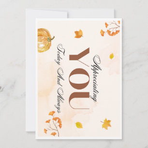 Grateful Grazing: een kalkoenmaat bedankpas Kaart