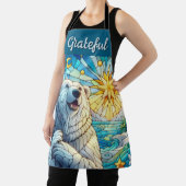 Grateful grillige Polar Beer Faux Glas in lood Schort (Insitu)