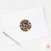 Grateful Guinea Pig Ronde Sticker (Envelop)