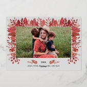 Grateful Hand-Lettered Folie Vakantie fotokaart Folie Feestdagenkaart (Achterkant)