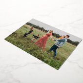 Grateful Hand-Lettered Folie Vakantie fotokaart Folie Feestdagenkaart (Gedraaid)