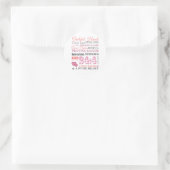 Grateful hands ronde sticker (Tas)