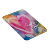 Grateful Happy Heart Magnet art door Pedie Wolfond Magneet (Rechterzijde)