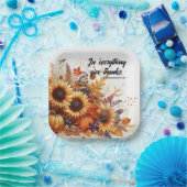 Grateful Harvest & Sacred Verse Papieren Bordje (Feest)