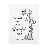Grateful Heart Card Magneet (Verticaal)