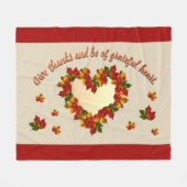 Grateful Heart Fleece Blanket (Voorkant (Horizontaal))