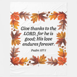Grateful Heart Fleece Deken