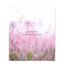 Grateful Heart Floral Inspirerend Natuur
