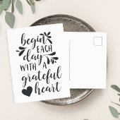 Grateful Heart | Grafiek met handschrift Briefkaart