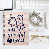 Grateful Heart | Grafiek met handschrift Notitieboek