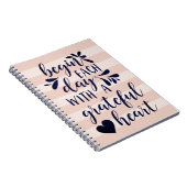 Grateful Heart | Grafiek met handschrift Notitieboek (Rechterzijde)