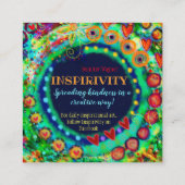 "Grateful Heart"-kaarten voor het maken van inspir Vierkante Visitekaartje (Achterkant)