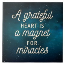 Grateful Heart Magnet for Miracles | Keramische te