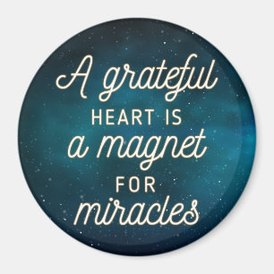 Grateful Heart Magnet for Miracles   Magneet