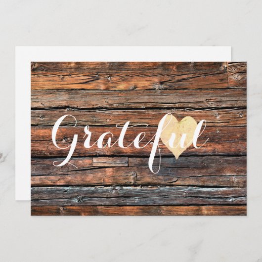 Grateful Heart - Note Cards Notitiekaartje (Voorkant / Achterkant)