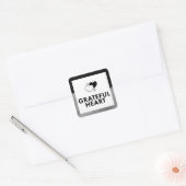 Grateful Heart. Sticker. Vierkante Sticker (Envelop)