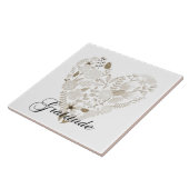 Grateful Heart Tegeltje (Zijkant)