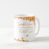 Grateful Heart Thankful Soul Mug – Minimal Fall Koffiemok (Voorkant rechts)