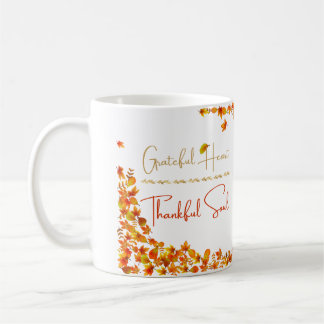 Grateful Heart Thankful Soul Mug – Minimal Fall Koffiemok