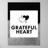 Grateful Heart. Wall Art. Poster (Voorkant)