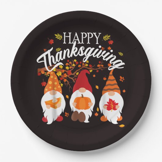 Grateful Hearts & Autumn Whimsy Papieren Bordje (Voorkant)