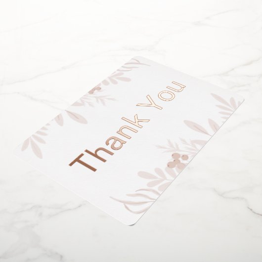 Grateful Hearts: een eenvoudige bedankt-kaart Folie Uitnodiging (Gedraaid)