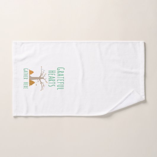 Grateful Hearts Gather here - Grateful Expression Bad Handdoek (Handdoek)