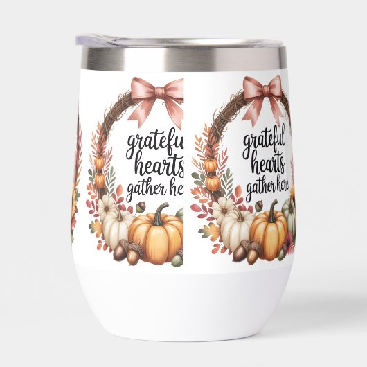 Grateful hearts gather here Thanksgiving cozy fall (Rechts)