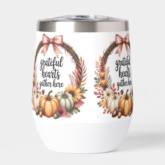 Grateful hearts gather here Thanksgiving cozy fall (Voorkant)