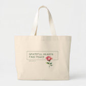 Grateful Hearts Inspirerend Canvas tas – Elegant (Voorkant)