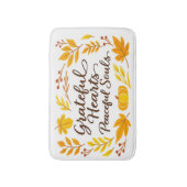 'Grateful Hearts, Peaceful Souls' Bath Mat (Voorkant Verticaal)