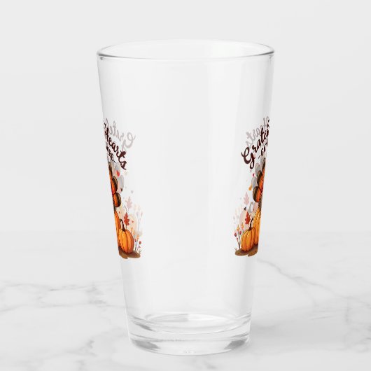 Grateful Hearts Thanksgiving Turkey Glas (Rechts)